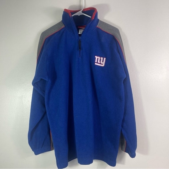 Reebok Other - Reebok New York Giants NFL quarter-zip fleece pullover sweatshirt